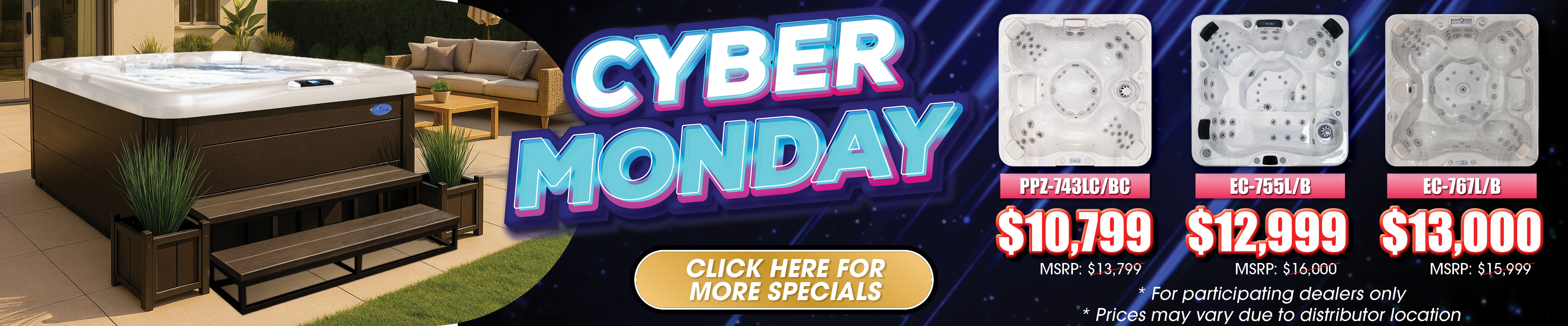 Calspas hot tub being used in a family setting - Canton